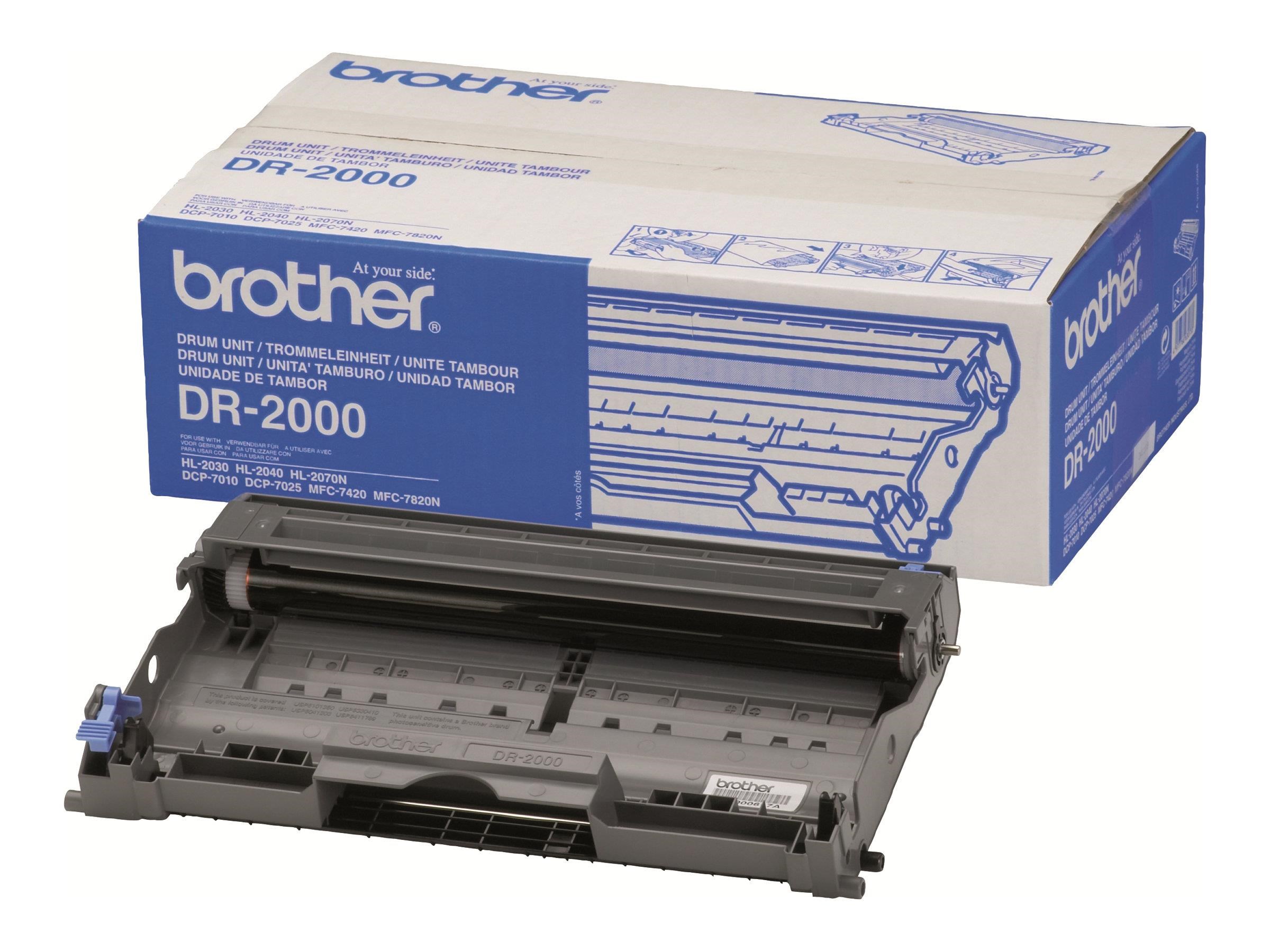 Brother DR2000 / DR 2000 Black Drum Kit Printerpatron Og Toner