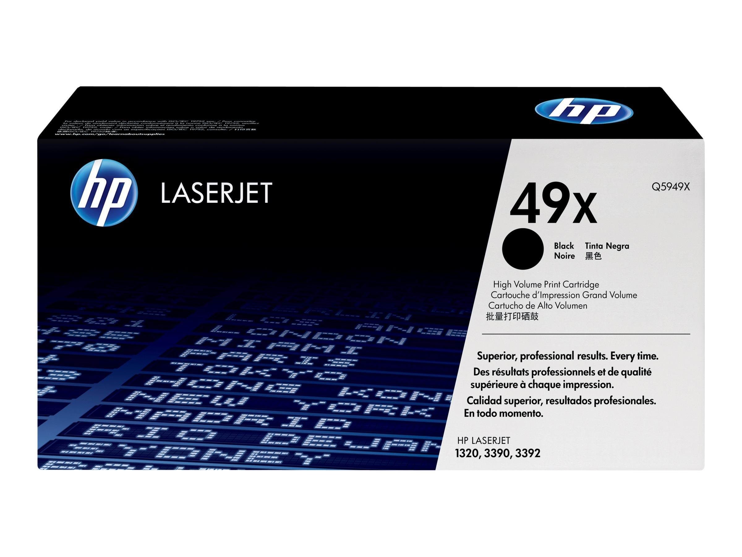 HP 49X / Q5949X High Capacity Black Toner Printerpatron Og Toner Sort