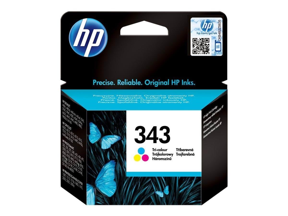 HP 343 / C8766EE Tri-Color Ink Printerpatron Og Toner Cyan, Magenta, Gul