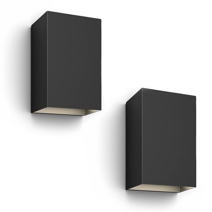 Philips Hue Outdoor Resonate Væglampe - Sort 2-pak Smart Home 915005842901x2