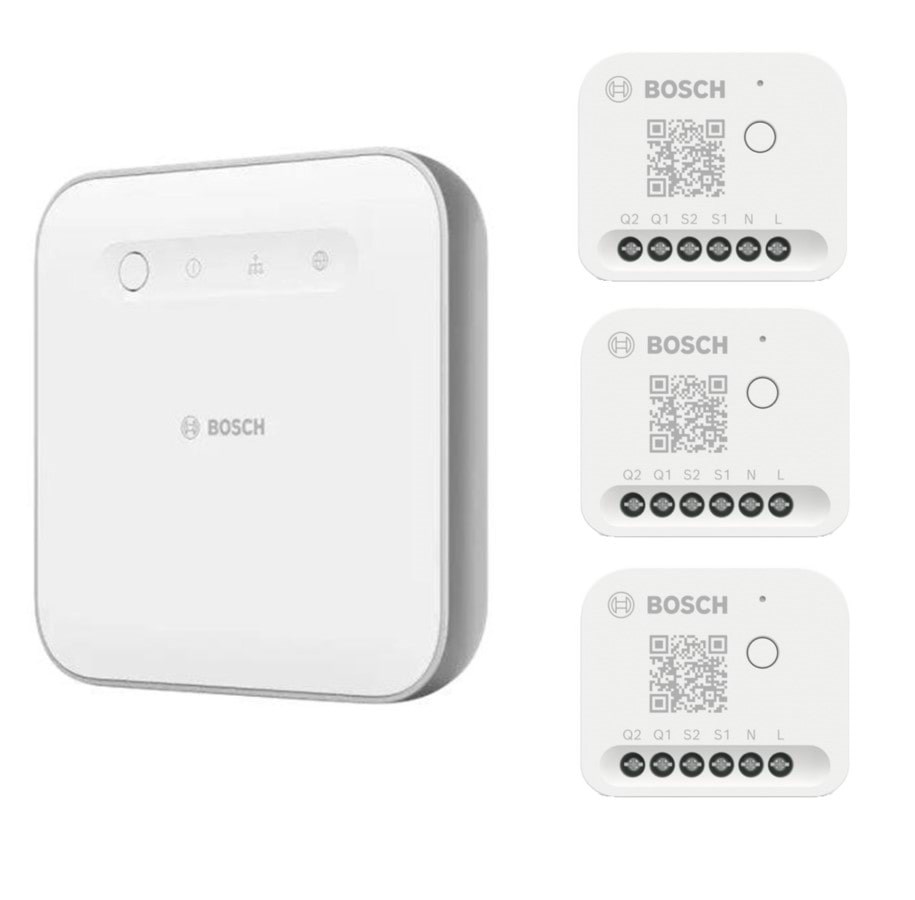 Bosch Smart Home-styreenhed II + Lys-/rullegardinstyring II (3-Pack) Smart Home 8500791