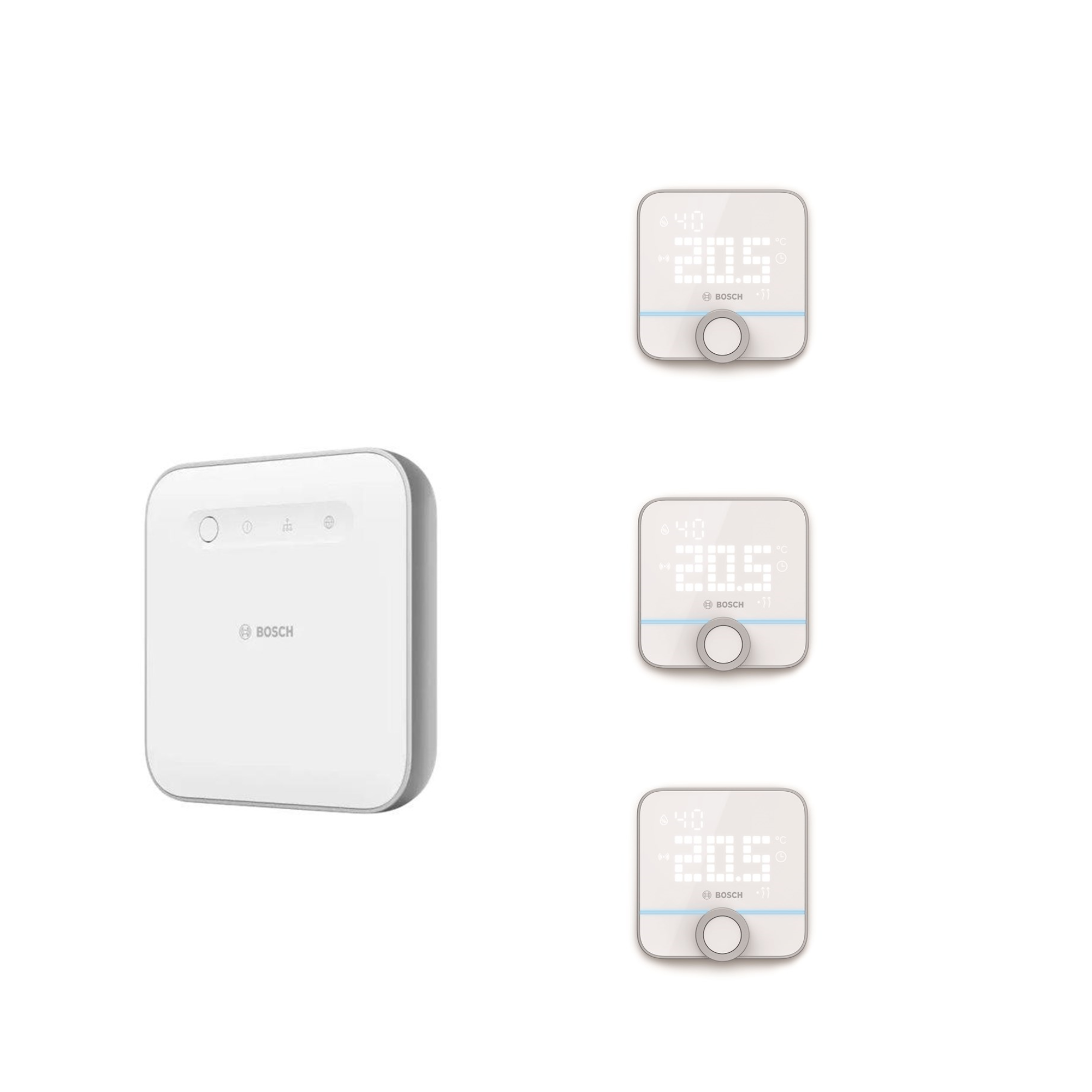 Bosch 1 Controller II + 3 Rums Termostat II 230V Smart Home 8500819