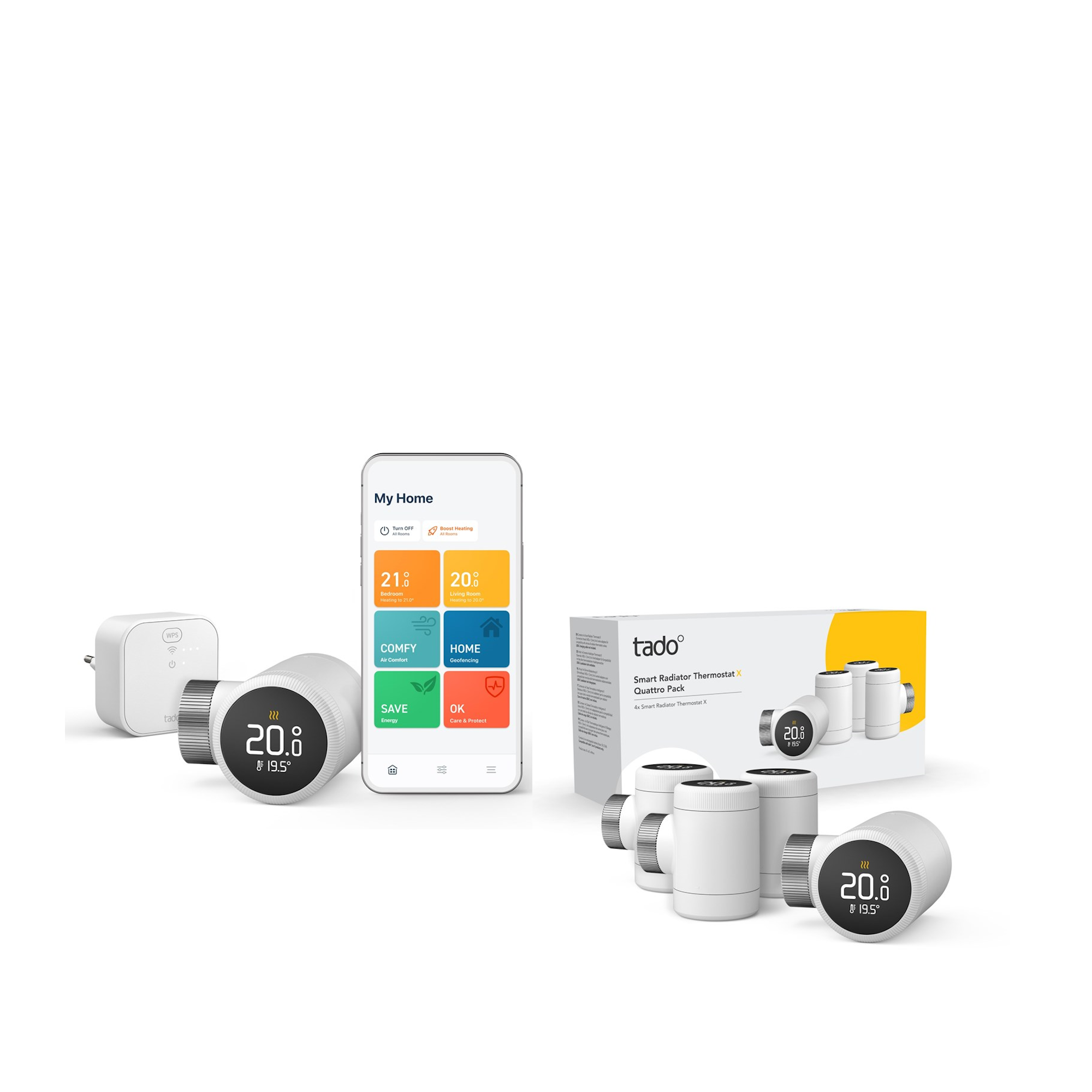 tado Smart Radiator Thermostat X 4 pak Smart Home 8500880