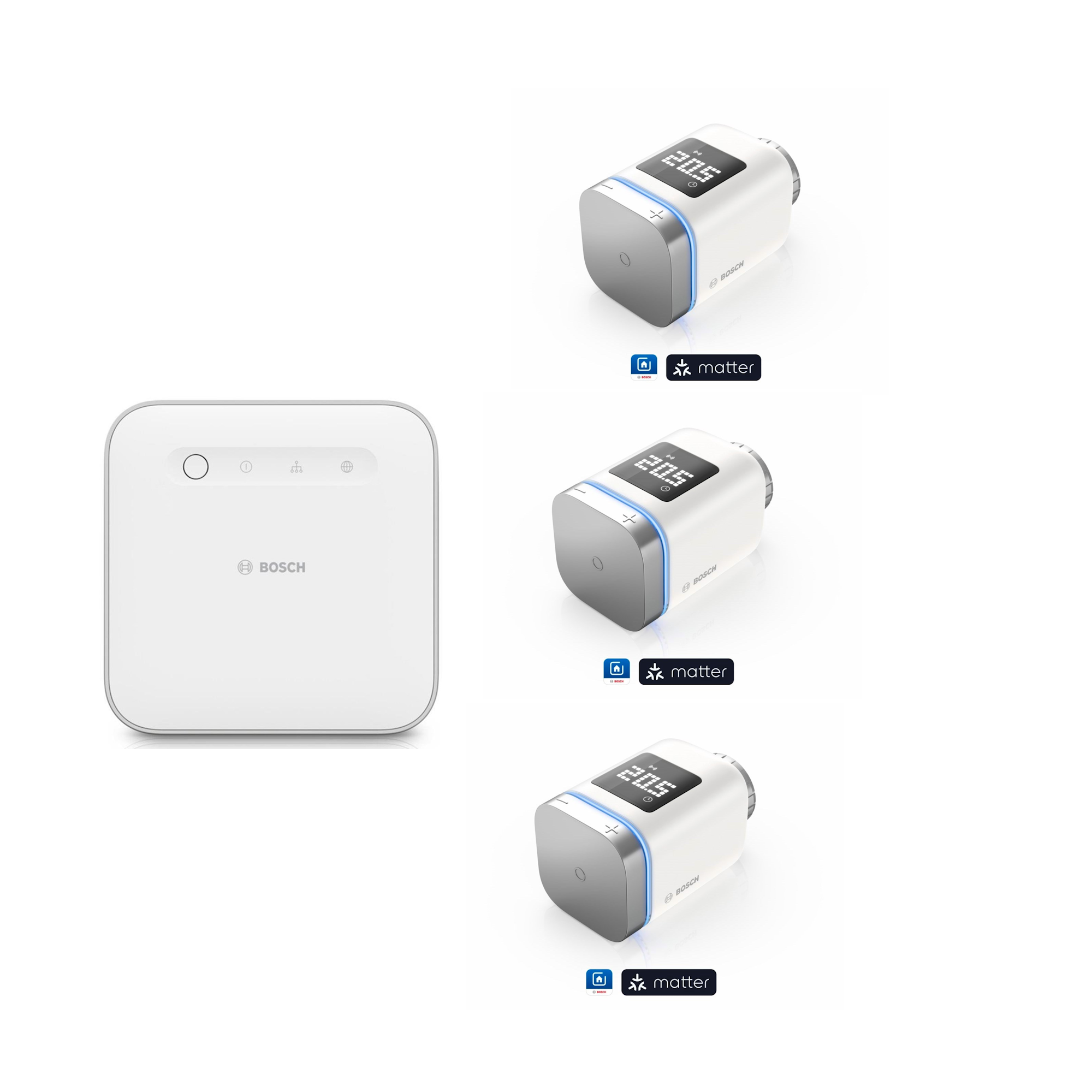 Bosch Smart Home Controller + 3 stk. termostater Smart Home 8500960