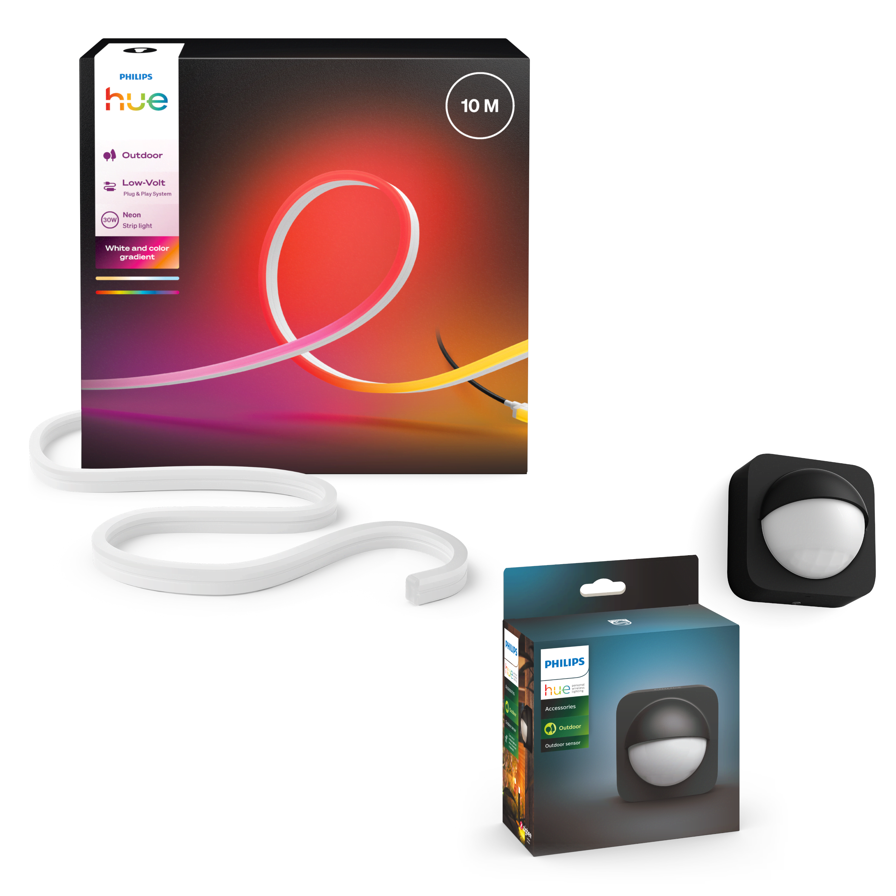 Philips Hue Neon Udendørs LED-strip 10m + Udendørs bevægelsessensor Smart Home 8501003