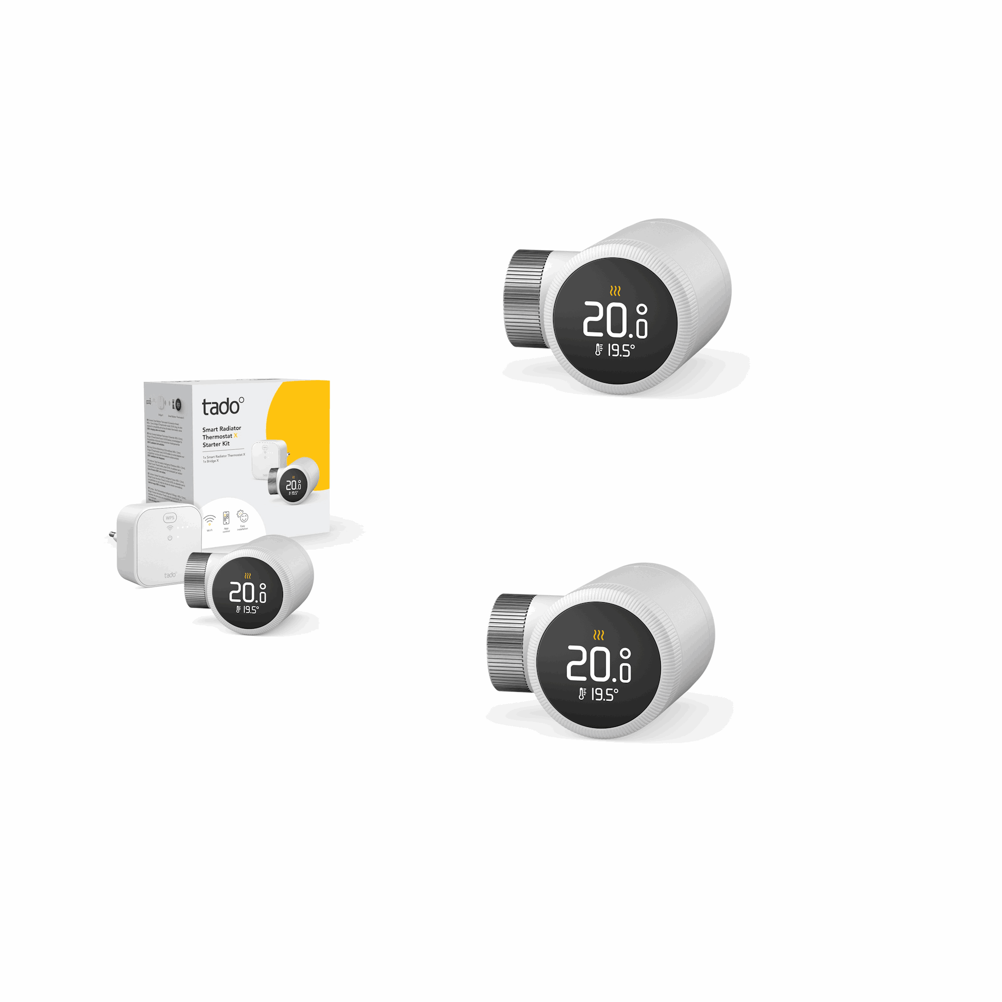 tado Smart Radiator Thermostat X 3 pakke - Start Kit Smart Home 8501008