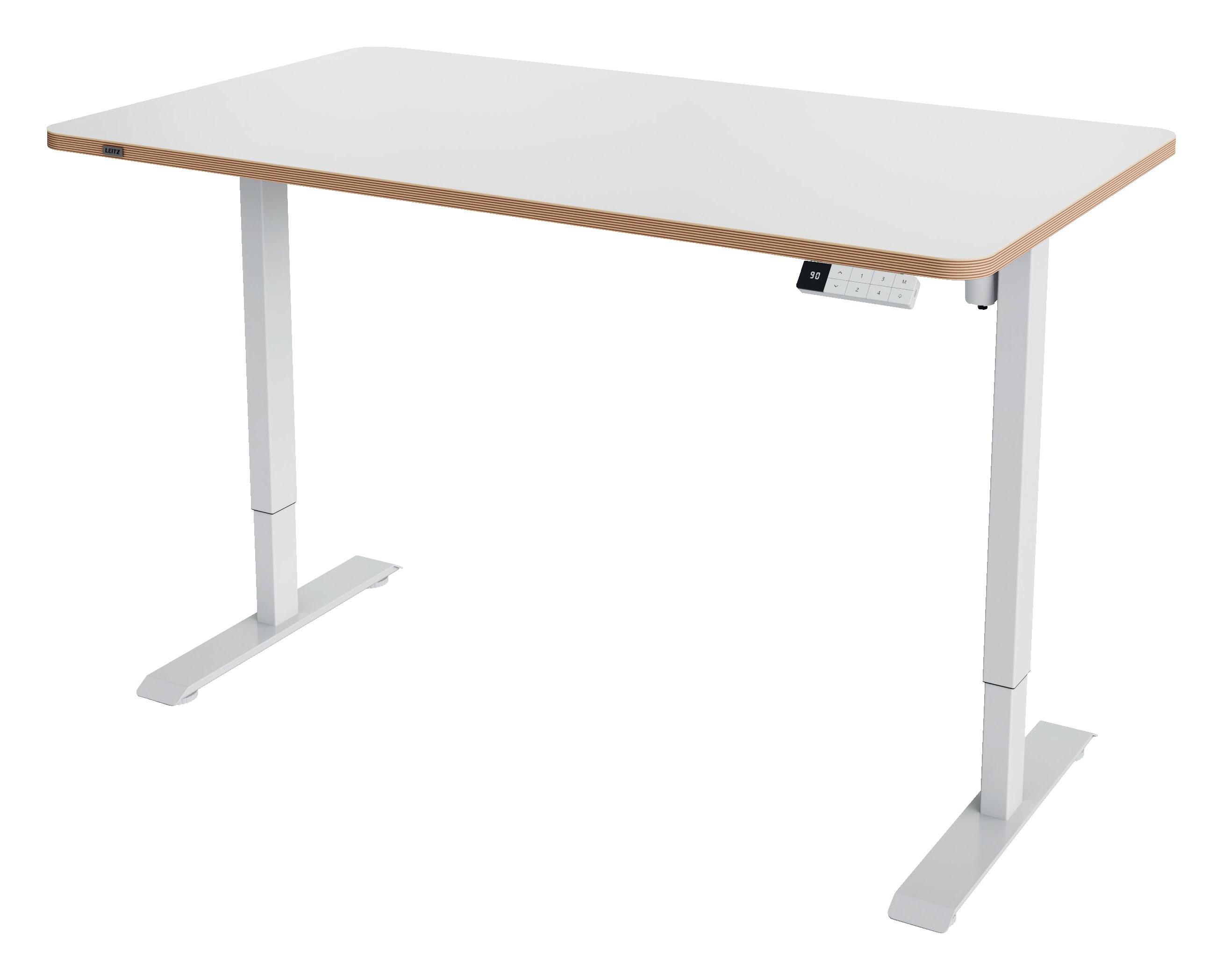 Leitz Ergo elektrisk hæve-sænke skrivebord 140 x 80 cm med påmindelse om at stå op Gamer Bord Gaming Bord 8501026