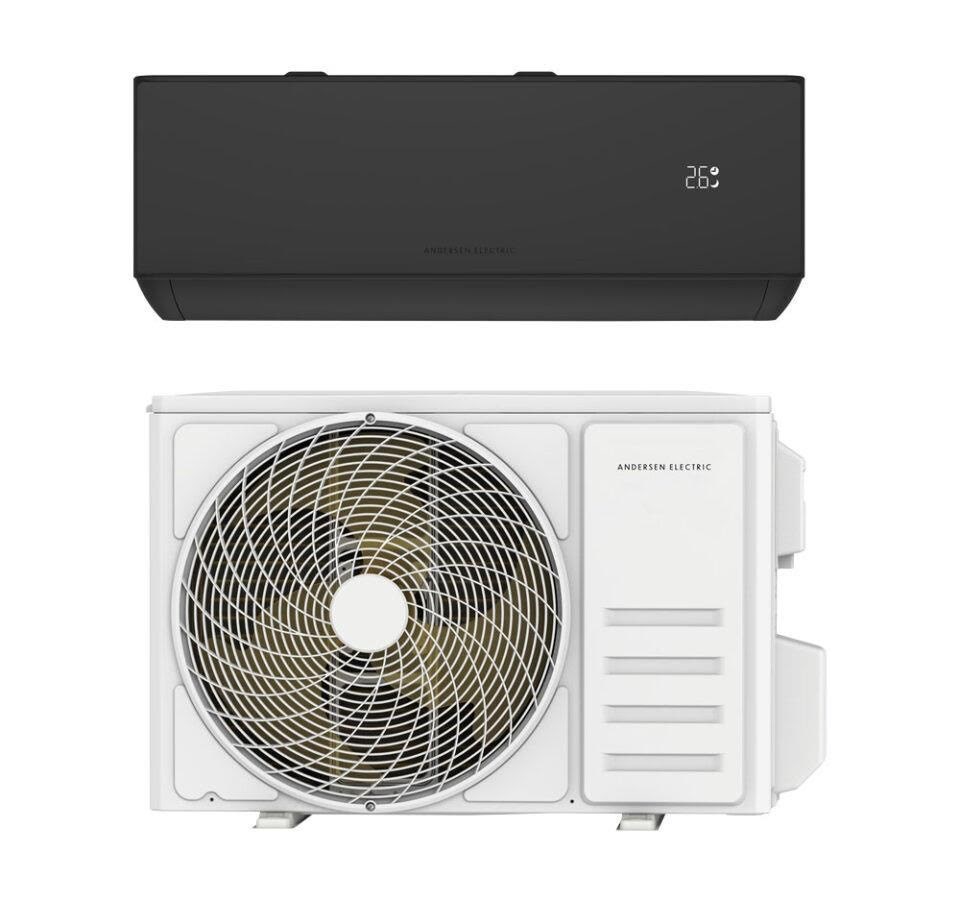 Andersen Electric MAT Pro 12 luft/luft varmepumpe med WiFi, 4,9 kW, 77 m², mat sort