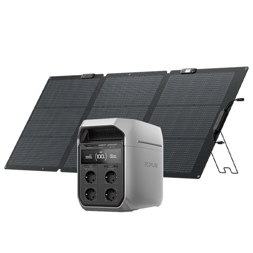 EcoFlow Delta 3 Plus + 160W Solar Panel - Bundle Power Station EFDELTA3P-EU/EFSOLARLIGHT160W