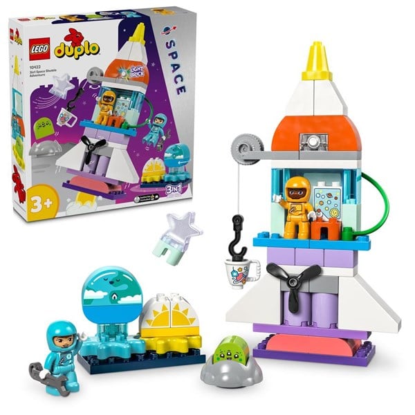 LEGO DUPLO Town 3-i-1-eventyr med rumfærge