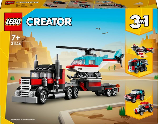 Lego Creator 3 - in - 1 - Blokvogn Med Helikopter