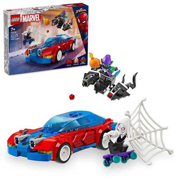 Lego Super Heroes - Spider - mans Racerbil Og Venom Green Goblin