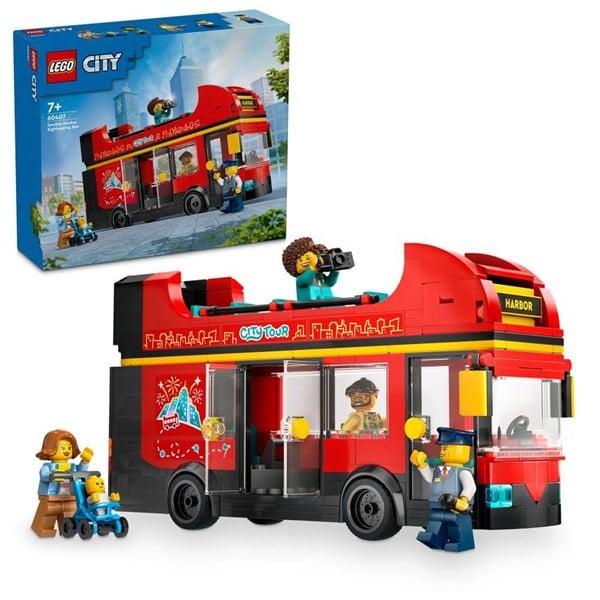LEGO City Great Vehicles Rød dobbeltdækker-turistbus