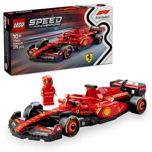 Lego Speed Champions - Ferrari Sf - 24 F1 Racerbil