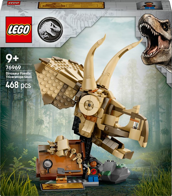 Lego Jurassic World - Triceratops Kranium Dinosaurfossiler