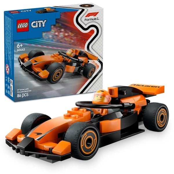 LEGO City F1®-kører med McLaren-racerbil