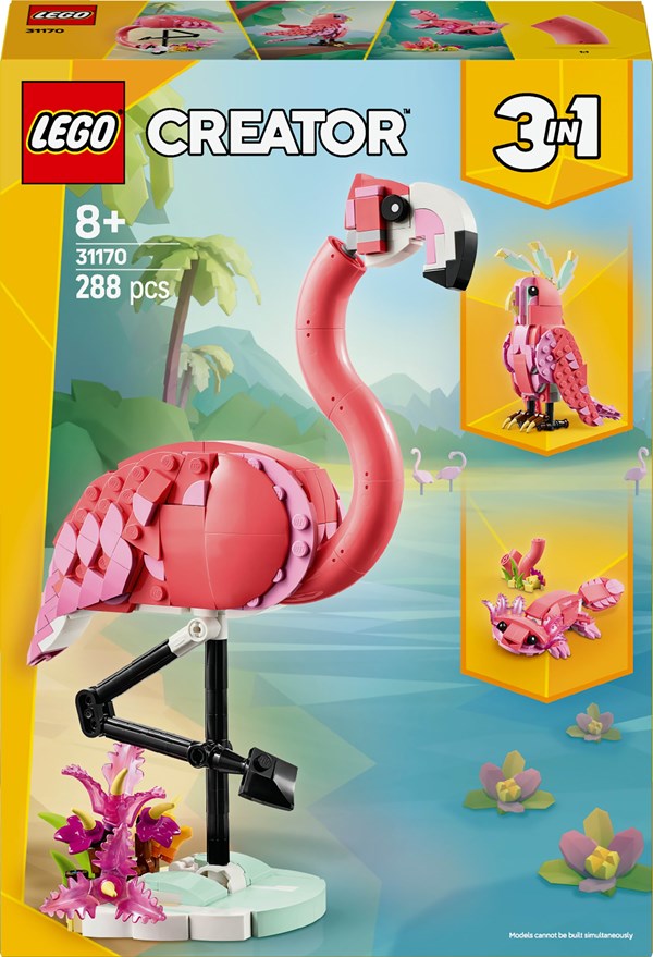 Lego Creator 3 - in - 1 - Vilde Dyr - Pink Flamingo