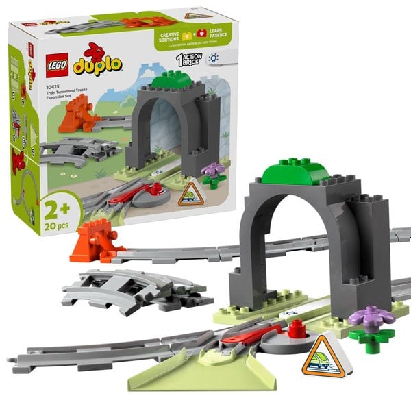 LEGO DUPLO Town Togtunnel og spor  udvidelsessæt