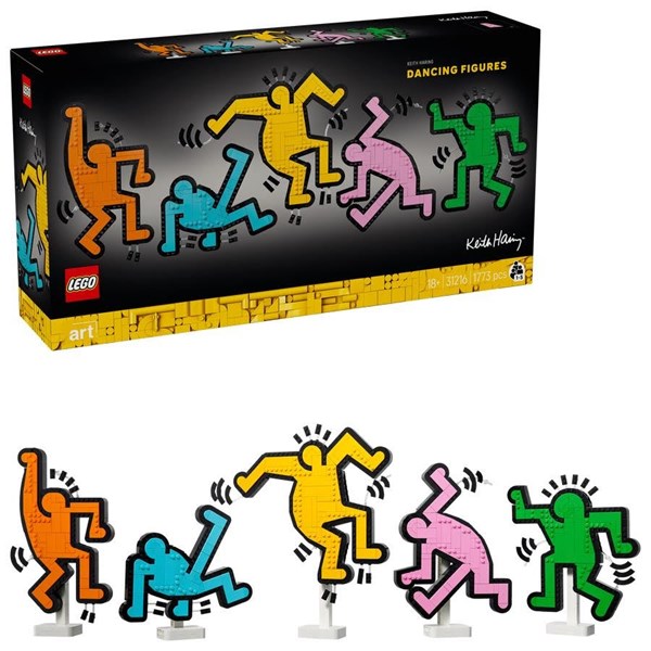 Lego Art - Dancing Figures - Keith Haring