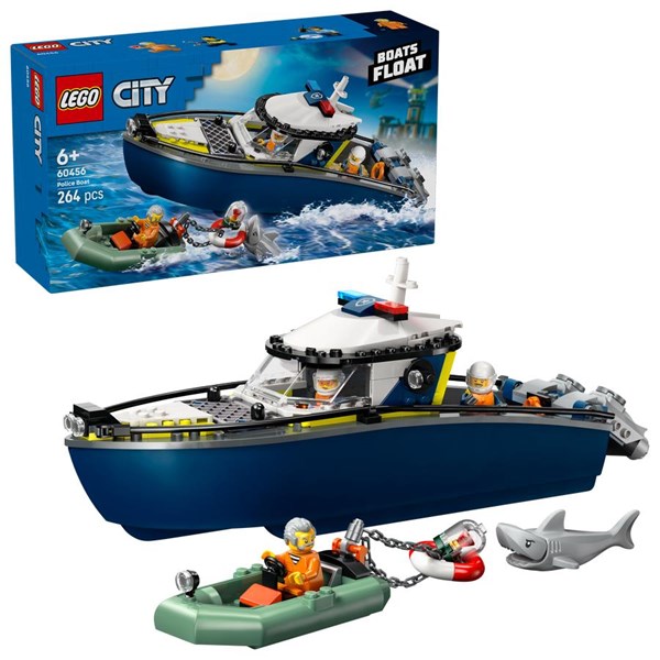LEGO City Politibåd på forbryderjagt