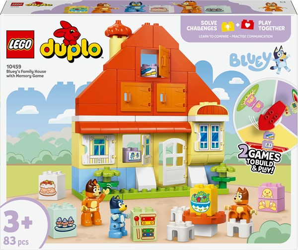 Lego Duplo - Blueys Families Hus Med Huskespil