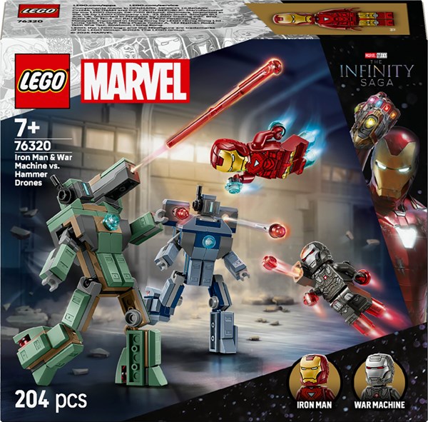 Lego Super Heroes - Iron Man Og War Machine Mod Hammer - droner
