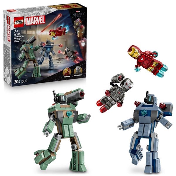 Lego Super Heroes - Iron Man Og War Machine Mod Hammer - droner