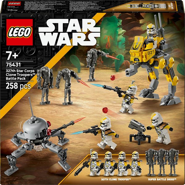 Lego Star Wars - Battle Pack Med Klonsoldater Fra 327. Stjernekorps