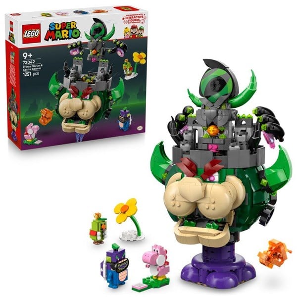 Lego Super Mario - Prince Florian Og Castle Bowser