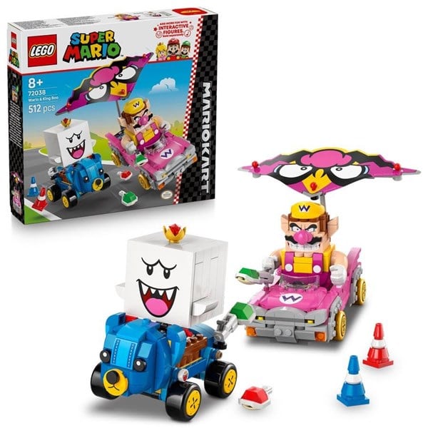 Lego Super Mario - Mario Kart - Wario Og King Boo