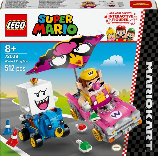 Lego Super Mario - Mario Kart - Wario Og King Boo