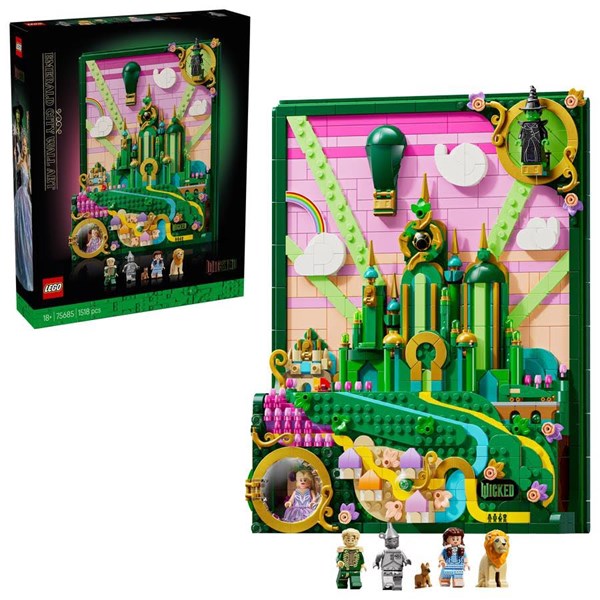 LEGO Wicked Emerald City-vægkunst