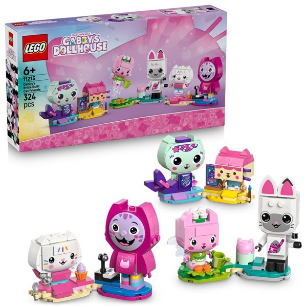 LEGO Gabby's Dollhouse Gabbys klodsbyggede kattevenner