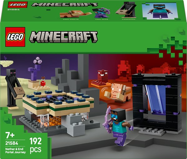 LEGO Minecraft Nether- og End-portalrejse