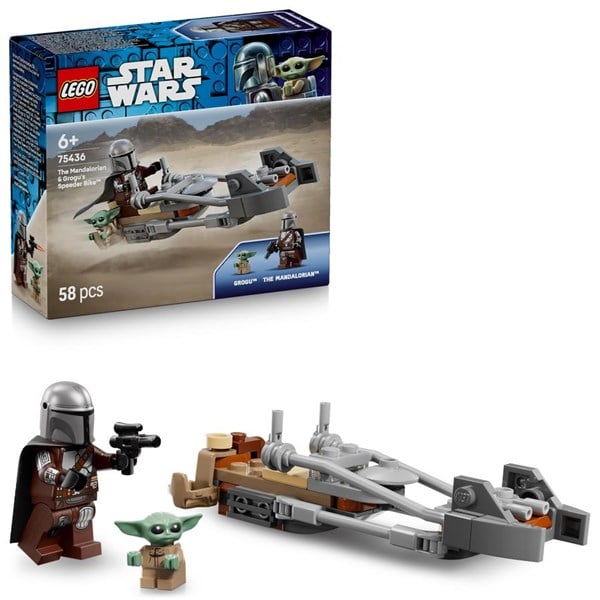 LEGO Star Wars™ Mandalorianeren og Grogus speederbike