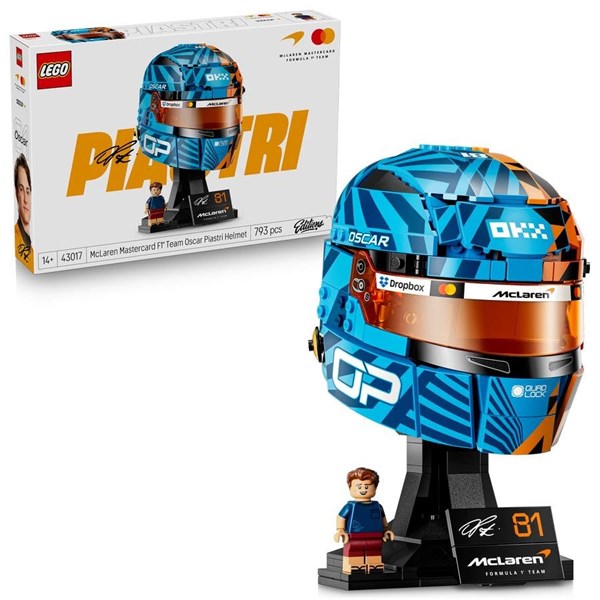 ® Editions McLaren Mastercard F1® Team Oscar Piastri Helmet - F1® Merch - Display Set - 43017