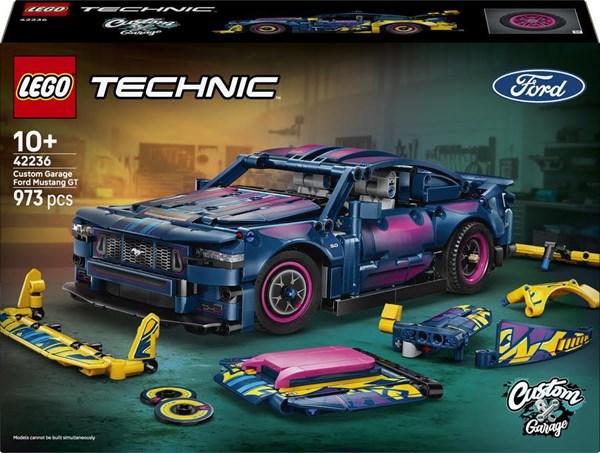 ® Technic Custom Garage Ford Mustang GT Car - Customisable Building Toy - 42236
