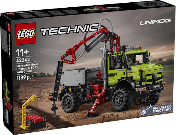 Mercedes-Benz Unimog U 5023 med kran