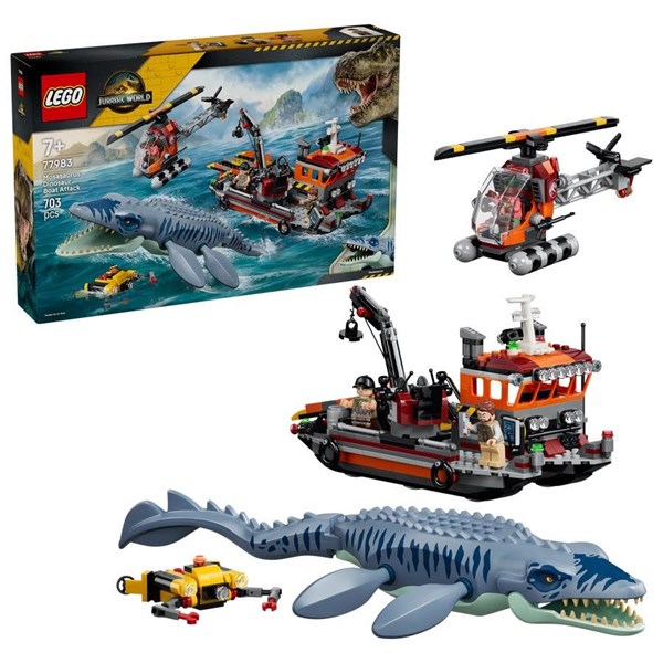 Mosasaurus-dinosaurens bådangreb