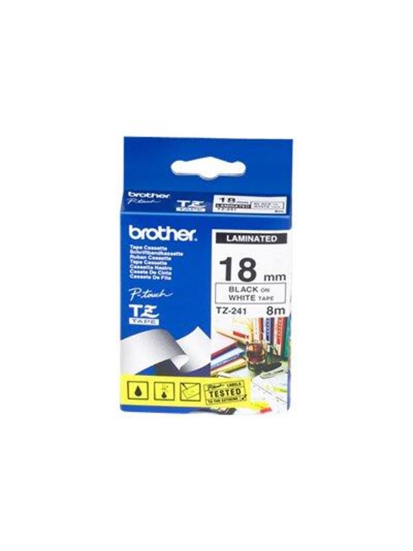 Brother Tape brother sort/hvid tze 241 18 mm