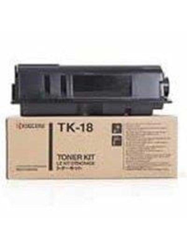 Kyocera TK 18 Toner Black - Lasertoner Sort