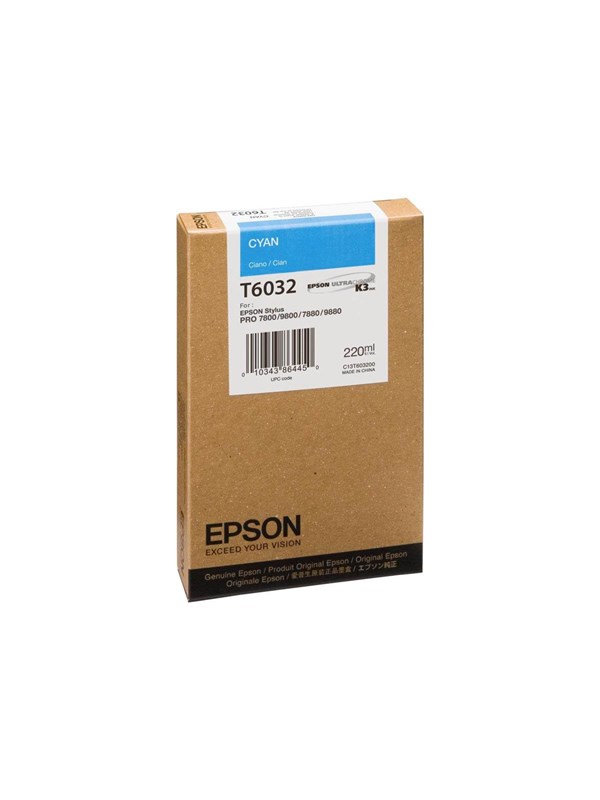 Epson Epson T6032 Blækpatron Cyan T6032 Modsvarer: N/A