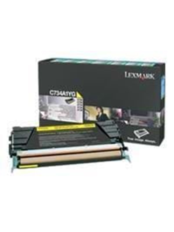 Lexmark C734A1YG Toner Yellow - Lasertoner Gul