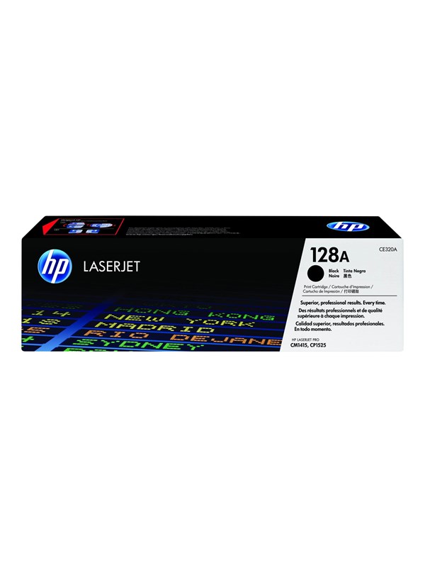 HP HP 128A Tonerkassette sort CE320A Modsvarer: N/A