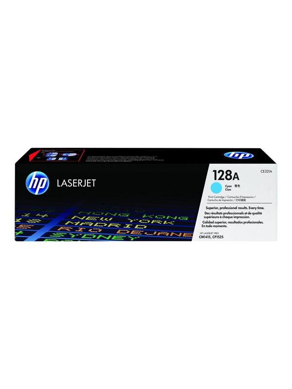 HP HP 128A Tonerkassette Cyan CE321A Modsvarer: N/A