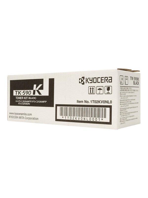 Kyocera Tonerkassette sort, 7.000 sider TK-590K Modsvarer: N/A