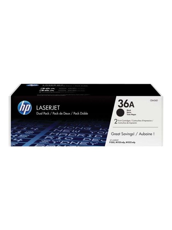 HP 36AD / CB436AD - Black Laser Toner - Lasertoner Sort