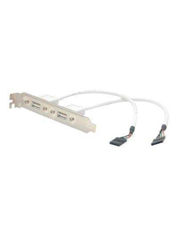 StarTech.com 2 Port USB A Female Slot Plate Adapter