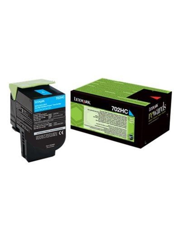 Lexmark Lexmark 702HC Tonerkassette Cyan 70C2HC0 Modsvarer: N/A