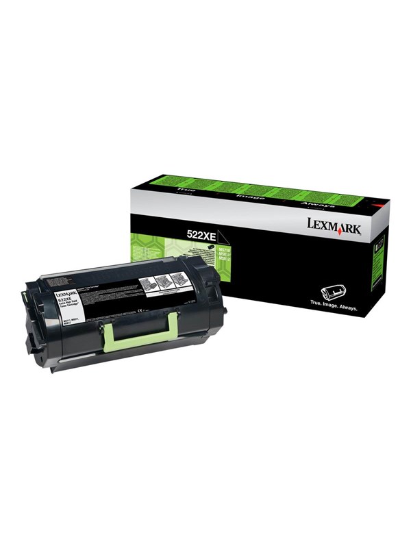 Lexmark 52D2X0E Black Toner - Tonerpatron med olierulle Sort